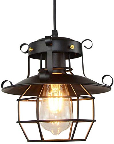 Lustre suspensions lumière métal industriel E27 pour décoration loft et café rétro