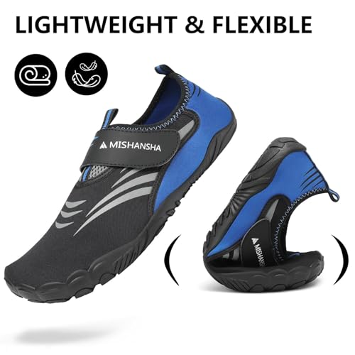 Image of Mishansha Womens Mens Water Swim Shoes Wide Toe Box Barefoot Shoes US Size 5.5-13.5 Women / 3-11.5 Men