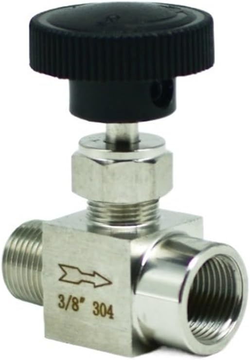 1/8" 1/4" 3/8" 1/2" BSP NPT Male To Female Needle Valve Crane 304 Stainless Steel Flow Control Water Gas Oil Propane (Size : 1/2", Color : BSP)