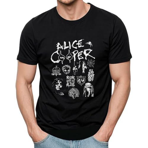 [DHGIJKH] �A���X �N�[�p�[ Alice Cooper �����Y ���� �� �v�����g �Ȑ� �j�����p T�V���c size S