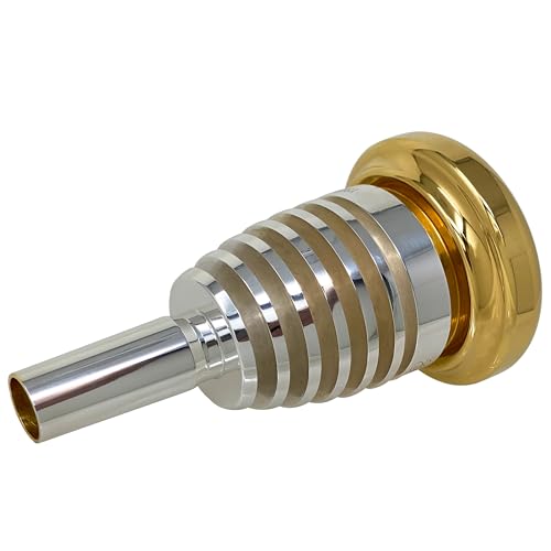 Garibaldi R19 Elite Trombone Silver Plated Single-Cup Gold-Plated Rim Mouthpiece Size R19