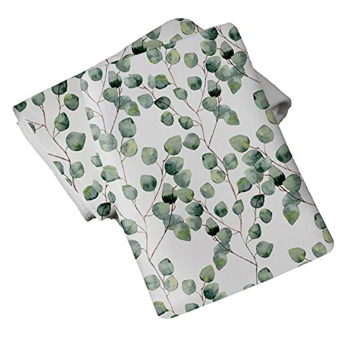 Topcarpenter Leaf Bath Towels Set Of 2 Sage Green Decorative Hand Towels For Bathroom Decor Quick Dry Fingertip Towel For Bathroom Kitchen Bridal Shower Birthday 30X15 Guest Hand Towel #TOP4