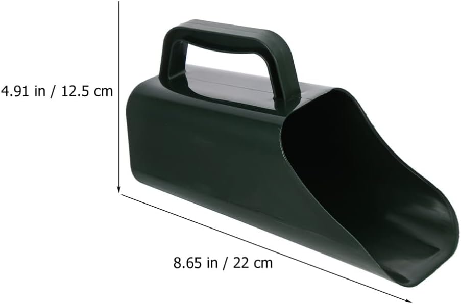 Happyyami 2pcs Plastic Garden Shovel Cultivation Bucket Scoop Sieve Soil Scoop Wear Resistant Shovel Spoons Plant Multi Function Rush Potted Digging Tool for Aquarium Bonsai