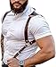 FTmgg@qq Men's Leather Body Chest Harness Suspenders Adjustable Buckle Shoulder Armors Straps Punk Black Belt Club Party Rave Costumes