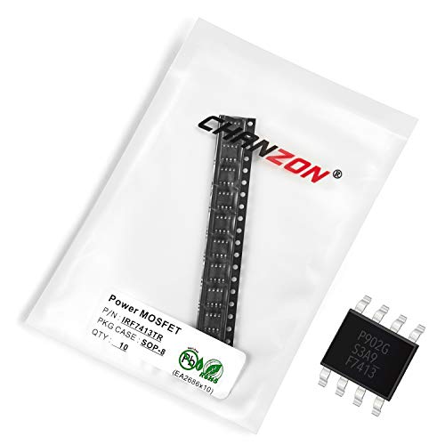 Chanzon 10 piezas IRF7413TR SOP-8 MOSFET de potencia 13A Transistor SMD