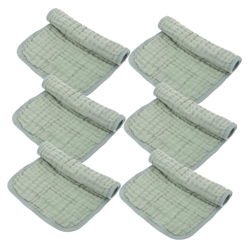 SUPVOX 6piezas Toallas Faciales y Paños De Muselina Para Recién Nacidos Unidades Para Saliva y Babas