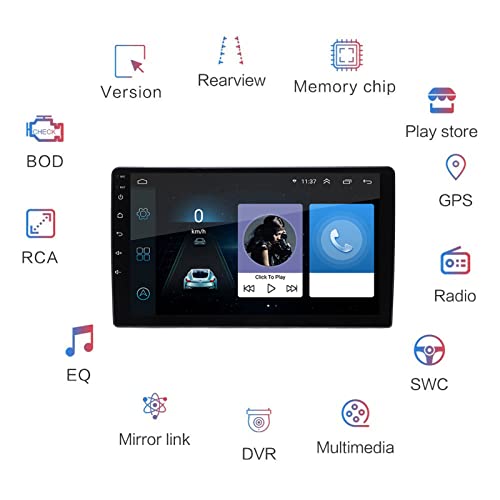 Navegação de carro Fydun com câmera panorâmica de 360°, rádio universal, estéreo, Bluetooth, multimí