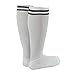 Lian LifeStyle Boy's 1 Pair Knee High Sports Socks for Baseball/Soccer/Lacrosse XS White