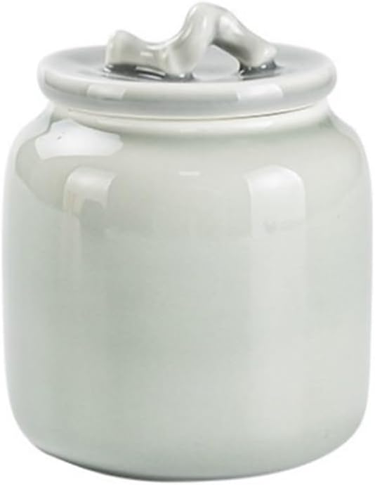 Tea Container Ceramics Tea Tin Canister 6 Fluid oz Can Box Small Kitchen Canisters