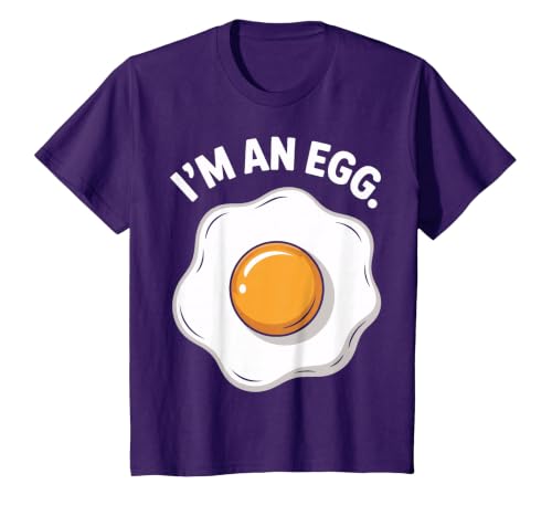 I'm an Egg Humor for Cooks and Food Fans T-Shirt, Youth, Purple, 2T