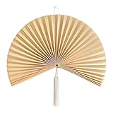 MadeTerra S Bamboo Fan Wall Decor | Bamboo folding fan Wall| Beautiful Wall Home Decoration XL size: 43 x 63 inch (XL size: 43 x 63 inch)
