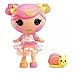 Lalaloopsy Littles Doll Lolly Candy Ribbon with Pet Snail - 18 cm Taffy Candy-Inspired Doll with Changeable Pink & Orange Outfit, in Reusable House Package Playset, for Ages 3-103