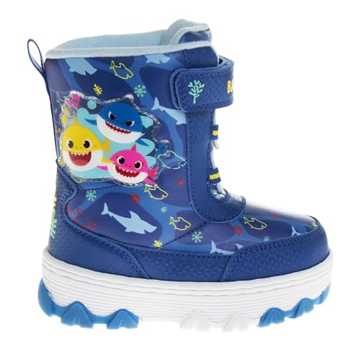 Josmo Baby Shark Snow Boots for Kids Outdoor Warm Cozy Boys Girls Winter Boots Size Toddler - Little Kid2
