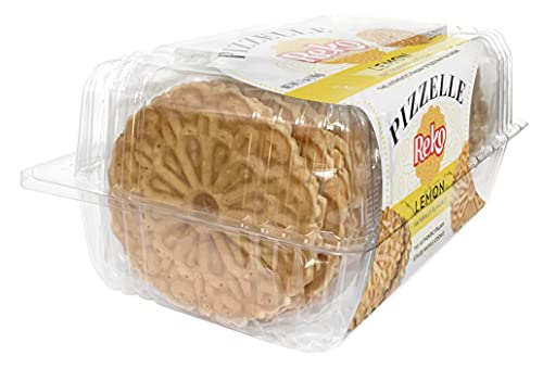 Reko Pizzelle Authentic Italian Style Waffle Cookie, Lemon, 7 Ounce (Pack of 1) - Thumbnail 3