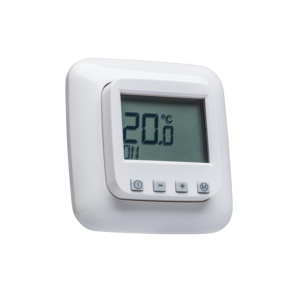 Busch-Jäger Reflex SI alpinweiß 1-Fach Rahmen 2511-214 + Halmburger Digitaler Raumthermostat ERD-1Urg