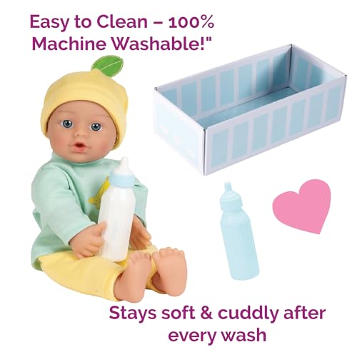 Adora Sweet Baby - 11” Soft & Cuddly Baby Doll, Realistic Features, Gentle Scent, Machine Washable, Lightweight & Easy to Hold | Adorable Playmate (Banana)