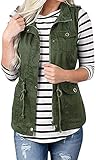 Women Camo Lightweight Vest Jacket Sleeveless Utility Vest Military Jacket Camouflage Anorak with...