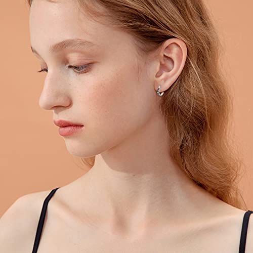 Sun And Moon Earrings 925 Sterling Silver Star Hoop Huggie Earrings Hypoallergenic Moon Sun Star Jewelry Christmas Gifts For Women Girls #TOP3