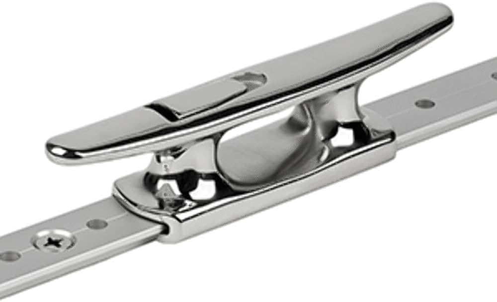 Schaefer Mid-Rail Chock and Cleat Mounts on 1 x 1/8-Inch T-Track fits Up to 1/2-Inch/13mm Line