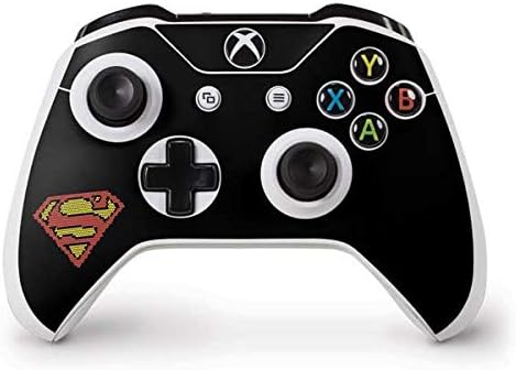 Skinit Decal Gaming Skin Compatible with Xbox One S Controller - Officially Licensed DC Comics Superman Flying Over City Pose Design