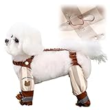 Anti Dirt Pants for Dogs, 2025 New Dog Suspender Boots, Waterproof Dog Shoes Leggings, Anti-Slip Dog Paw Protector Shoes for Small Medium Large Dogs Rain Snow Walking Hiking (A, Small)