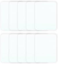 ENN LLC Iron-On Repair Patches, 26 Colors, Solid Color, Set of 10, Rectangular, 3.7 x 4.9 inches (9.5 x 12.5 cm) (White)