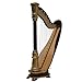 Mini Harp Model,14CM Hand-made Wooden Harp Musical Instrument Replica Home Office Table Decoration Ornament,Instrument Holiday Gift