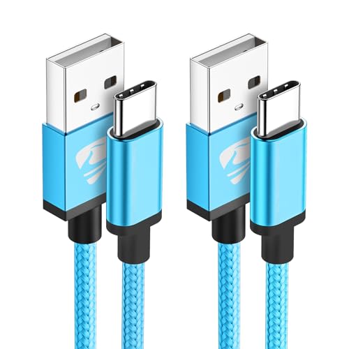 Aioneus USB A to USB C Cable 10 FT 2Pack 3A Fast Charging USBC Cord Braided | Type C Charger for Android Phones, Samsung Galaxy S26 S25 S24 S23 A13 A14 A15 A16 A17 A32 A35 A71, Pixel 10 9 8,iPhone 18 17