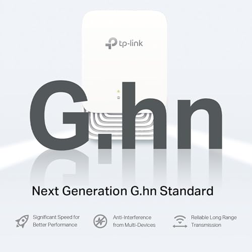 PG1200 Kit Advanced Protocol G.hn 1200 Mbps Powerline Kit Adattatore Kit, 1+1 Porta Gigabit Ethernet, Risparmio energetico, Powerline WiFi Extender, non funziona con HomePlug AV/AV2, 8K - Powerline - Immagine 1