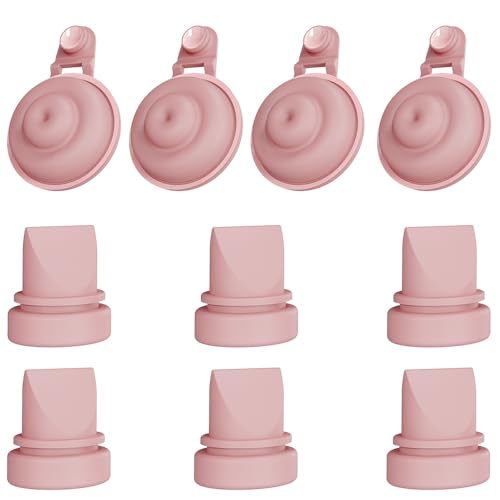 6pcs Duckbill Valves and 4pcs Silicone Diaphragms Compatible with Momcozy M9, Replace for Momcozy Breastfeeding Parts, M9 Replacement Accessories, Mom Cozy Pump Valves Diaphragms