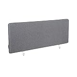 Novigami Cloison de séparation de table Curve - Dimensions (H x l x P) : 400 x 800 x 29 mm - Isolation acoustique - Séparateur de pièce