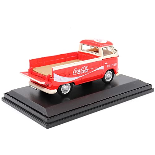 1:43 Scale 1962 Volkswagen T1 Pickup Red/White #TOP2