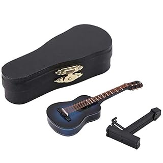 Miniature Instrument Creativing Ball, Miniature en Bois Guitare Modèle Affichage Mini Ornements Musicaux Artisanat Décor… – Image 6