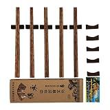 LUXIYUCHU 10 Set Coconut Chopsticks Reusable Wooden Chop Sticks Cooking Bamboo Helper Korean Japanes