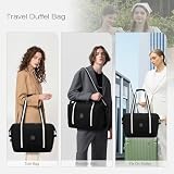 SPAHER 2X Duża Torba Podróżna 55x40x23 Lufthansa TUI Airways Torba na Bagaż Podręczny Wodoodporna Torba Kabinowa Składana Torba Sportowa Weekendowa dla Mężczyzn i Kobiet z Torbą na Buty