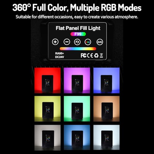 Image of GiftMax PM-26 11inch RGB LED Video Soft Light Panel, 30W for Studio Photography | Video Recording | Conference | YouTube,2700K-5700K CRI95+ | with Remote Control