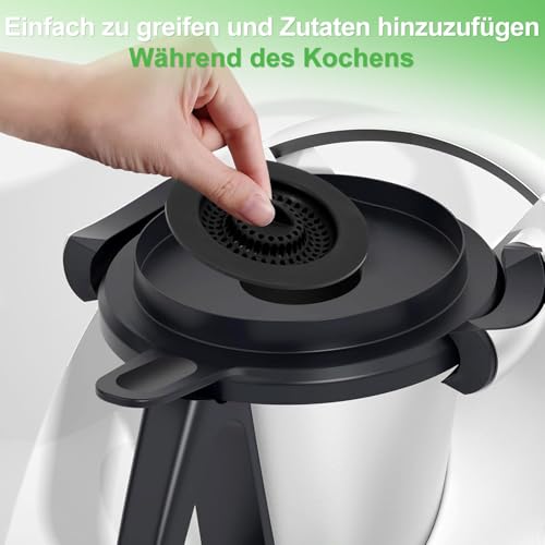 Spritzschutz Kompatibel mit Thermomix TM6 / TM5 / TM31, Silikon Spritzschutz Sieb für Monsieur Cuisine Smart/MC Trend/MC Connect Küchenmaschinen, Monsieur Cuisine Zubehör, Thermomix Ersatzteil