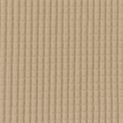 Image of Easy-Going Stretch Large Wingback Chair Sofa Slipcover Sand | 1-Piece Sofa Cover Furniture Protector Couch Soft with Elastic Bottom, Spandex Jacquard Fabric Small Checks