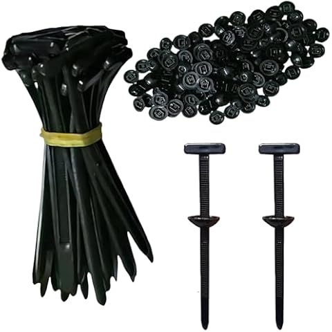 Upgrade Nylon Universal Cable Tie Buckle- Multifunctional Nylon Zip Ties With Pin & Button Design Plastic Cable Ties Tool Fasteners Car Body UV Resistant Zipties for Car Daily Repair Bumper Clips,50 Cover