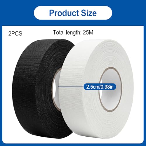 2 Rouleaux Tape Hockey, 25mm x 25m Rouleaux Tape Hockey sur Glace – vue 2