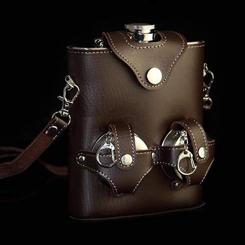 Hip Flasks for Men Portable 18 Oz Food Safe Stainless Steel Hip Flask Alcohol Liquor Whiskey Vodka Bottle Wine Pot Drinkware Gifts Hip Flasks (Color : 1pcs 18oz)