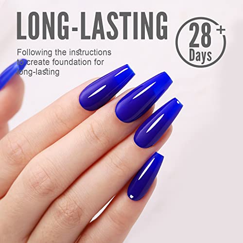 Yoke Fellow Gel Nail Polish, 10Ml Elegant Blue Soak Off Uv Led Nail Gel Polish Nail Art Starter Manicure Salon Diy At Home 0.33 Oz #TOP1