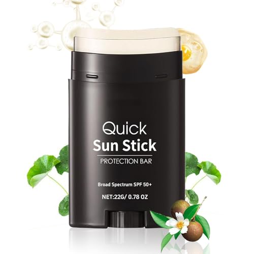 YNPQTDS protector solar SPF 50+ Sunblock Stick – Control de Protección de la piel 22 g Hidratante Calmante Unisex Viaje Exterior