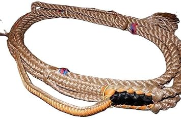 EPT Bull Rope Tan Poly Pro 9x7 Left Hand 7/8" x 1" - Bull Riding - EPT Bull Ropes 16