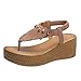 Sommer Sandalen Damen Elegant Damen Sandalen Zehenstegsandalen Wedge Ultra Thick Plateau Tanga Fransen Boho Sandalen Damen Art Schuhe 42