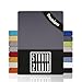 Produktbild STUDIO Premium Spannbettlaken 180x200cm, 180x220cm, 200x200cm & 200x220cm  Jersey-Spannbetttuch aus 97% Baumwolle & 3% Elastan  Grau  Öko-Tex Zertifiziert, bügelfrei  für Matratzen 1535cm