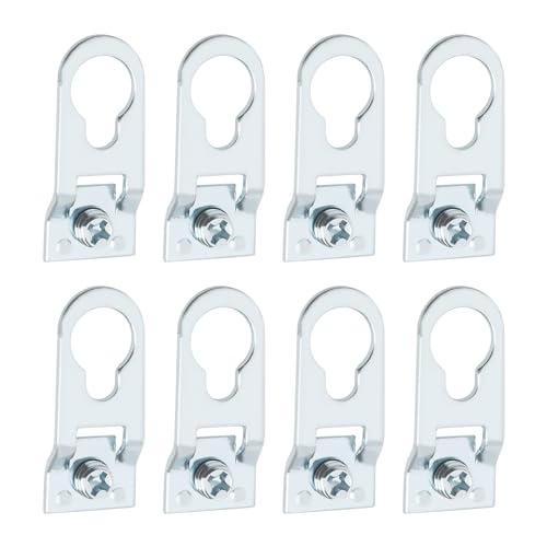 Image of 60PCS Photo Frame Hook 35x15mm Photo Frame Hanger Aluminum Alloy Hanging Hook D Ring Picture Frame Hanger for Channel Width 12mm Picture Frame
