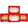 30.5x20.3x6.4cm, Red, 12pcs
