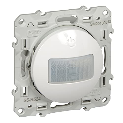 Preisvergleich Produktbild Schneider Electric Schneider Electric S520524 Odace S520524 Bewegungsmelder, speziell für Renovierung, 2 Drähte, Weiß