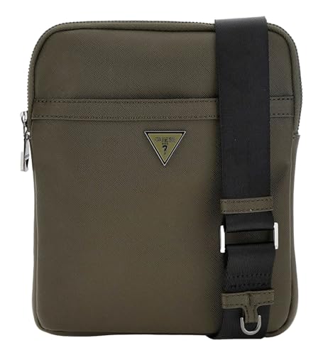 Sac à épaule bandoulière GUESS Certosa kaki au design compact